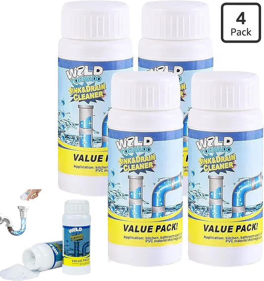 Sanitizo Powerful Drain & Sink Cleaner Powder 100 gm Each(Pack of 4)