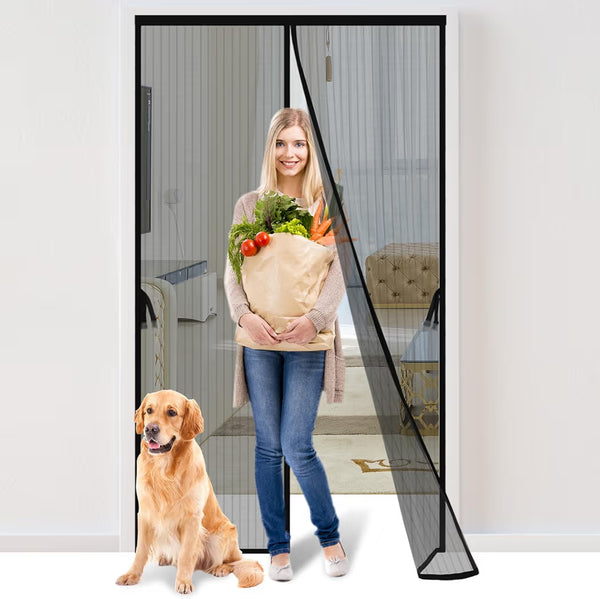 Mesh Screen Net Home Magnetic Foldable Anti Mosquito Door Curtains