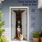 Mesh Screen Net Home Magnetic Foldable Anti Mosquito Door Curtains