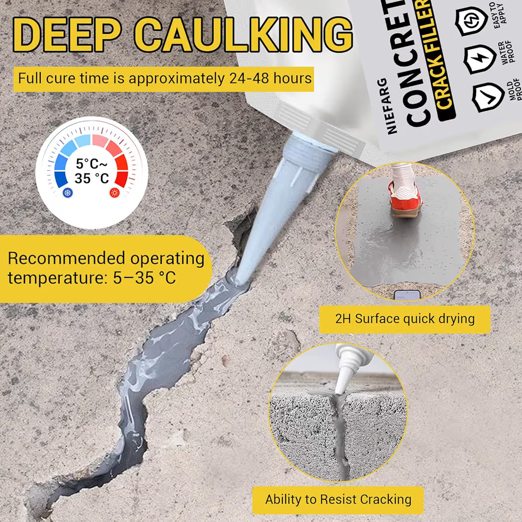 All-Surface Waterproof Crack Filler (Pack Of 2)