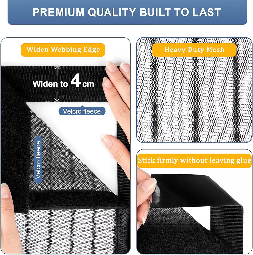 Mesh Screen Net Home Magnetic Foldable Anti Mosquito Door Curtains